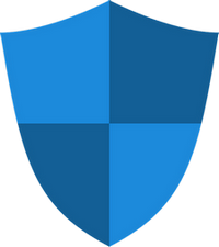 A shield divided into 4 quadrants